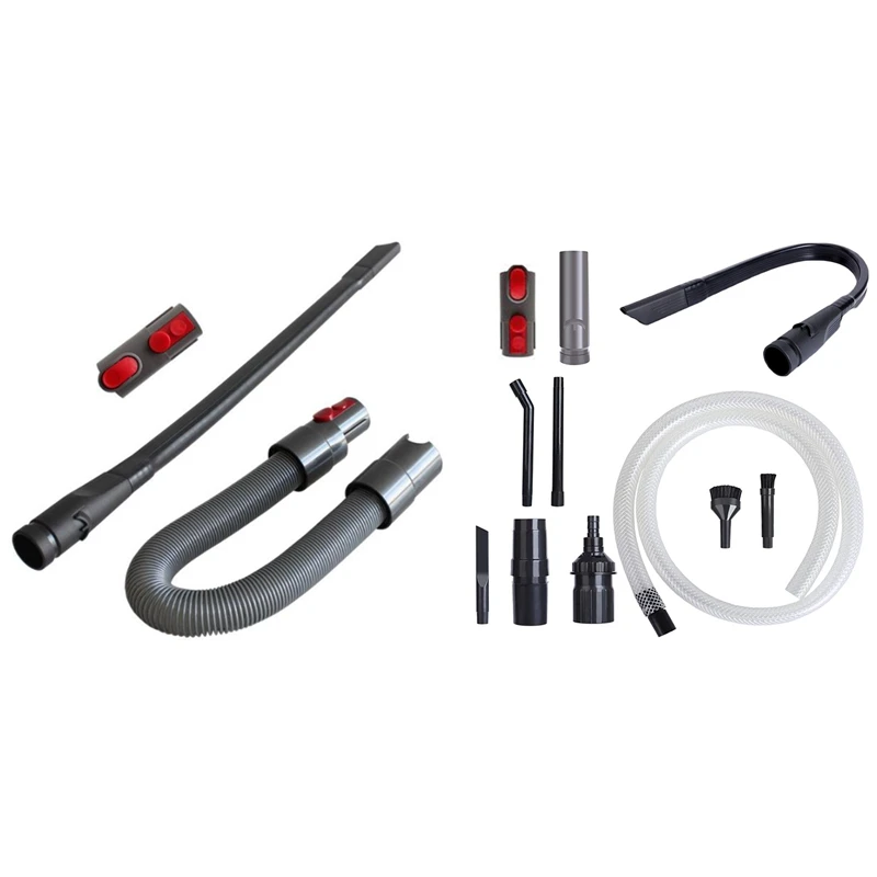 

Flexible Crevice Tool +Adapter + Hose Kit With Flat Suction Tube Adapter Head,For Dyson V8/V10/V7/V11 Vacuum Cleaner