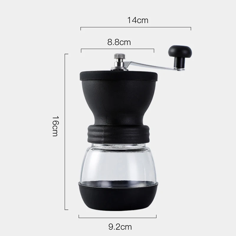 

manual Ceramic coffee grinder Portable hand coffee maker Washable Hand Mill burr coffee bean grinder machine Ceramic Core Home