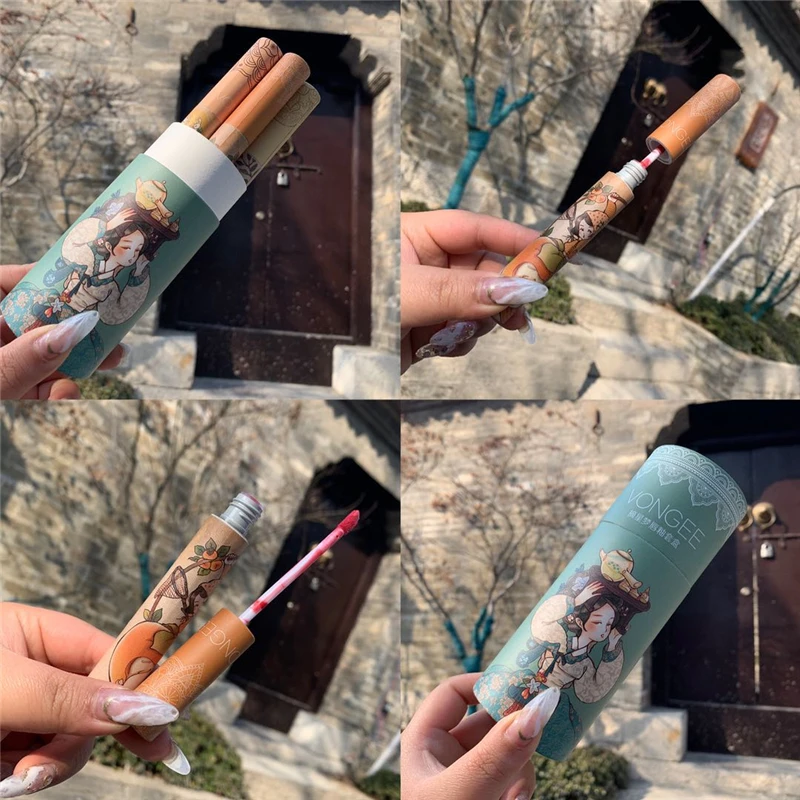 6 шт./компл. матовый блеск для губ VonGee водостойкий увлажняющий глазурь гладкая