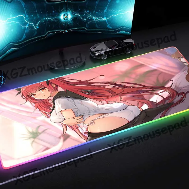XGZ Custom большой RGB игровой коврик для мыши прецизионный черный край блокировки