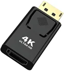 4K адаптер с портом дисплея на HDMI-совместимый преобразователь порта дисплея штекер DP на HD TV кабель адаптер видео аудио для ПК ТВ проектора