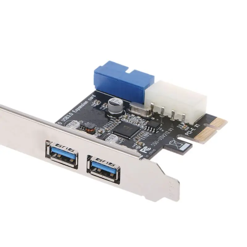 

2 Ports PCI Express USB 3.0 Front Panel with Control Card Adapter 4-Pin & 20 Pin M2EC