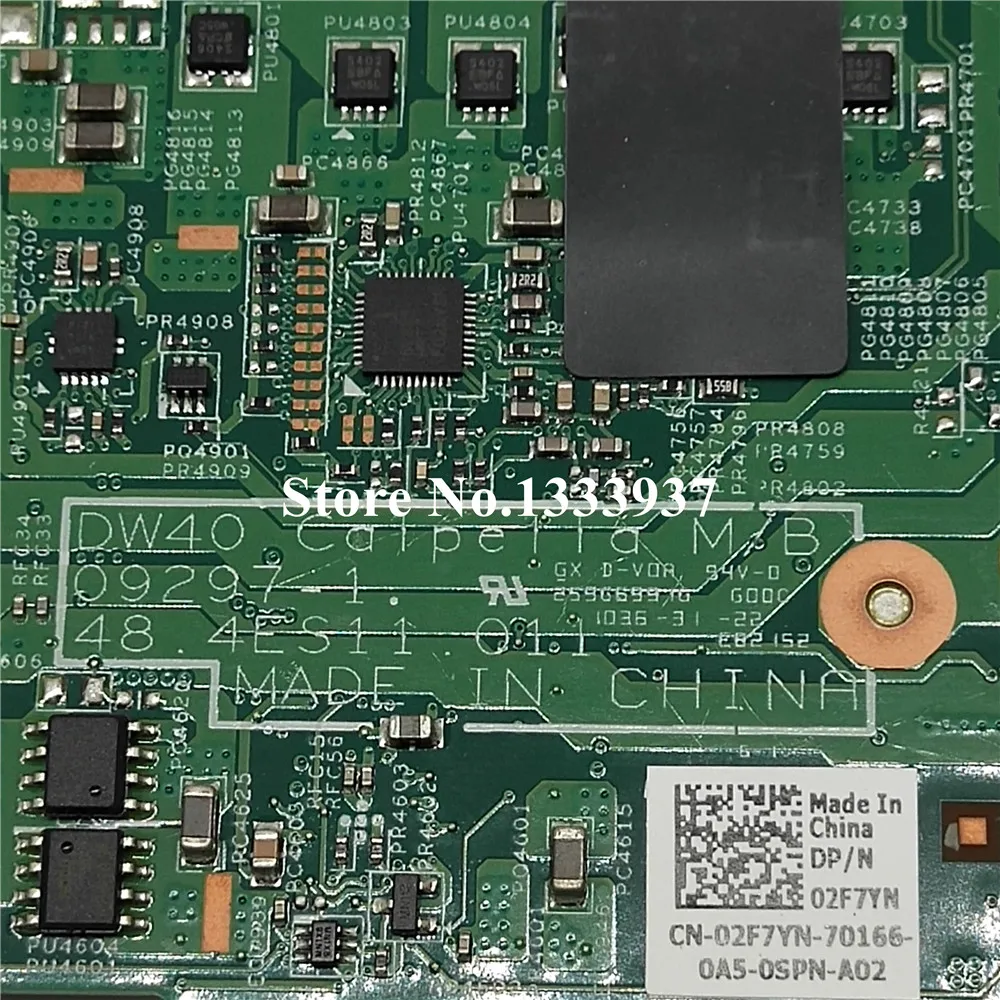 09297-1 для Dell V3400 3400 материнская плата HM57 48.4ES11.011 CN-02F7YN 02F7YN 2F7YN 55.4ES01.021 | Компьютеры и
