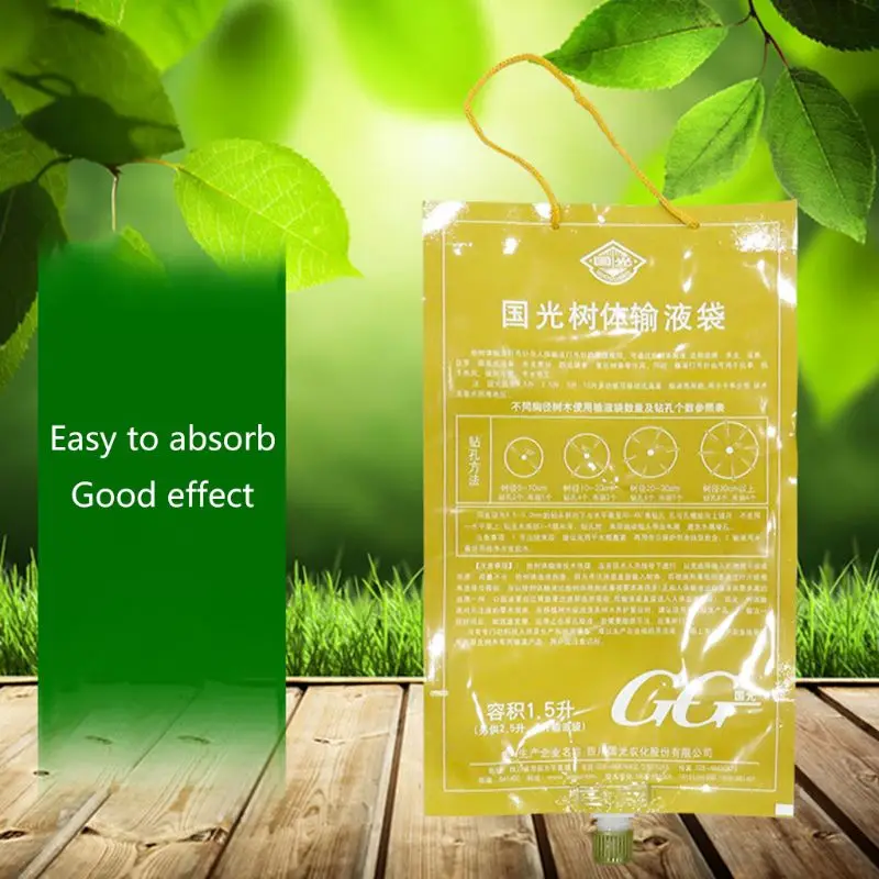 

5pcs 1.5L Tree Infusion Bags for Plant Flower Transplant Duct Tube Home Garden Gardening Irrigation System
