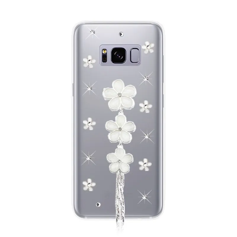 S8 S9 плюс S6 S7 край Блестящий горный хрусталь чехол для телефона samsung Galaxy S10E S10 Plus Note 8