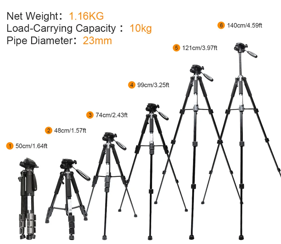 Многофункциональный штатив для камеры Huepar, 56/143 см, Регулируемый лазерный уровень со штативом, 3-сторонняя Поворотная плоскоконическая голо... от AliExpress RU&CIS NEW