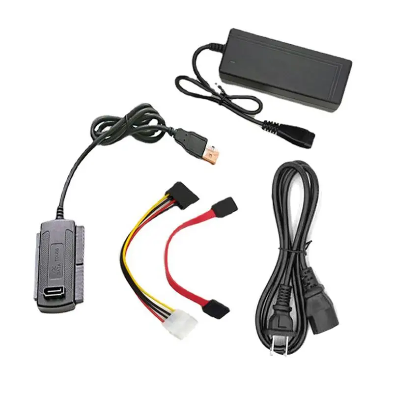 

USB To IDE/SATA Cable Set USB 2.0 To 2.5 Inch/3.5 Inch IDE SATA HDD Hard Drive Converter Adapter Cable Plug And Play