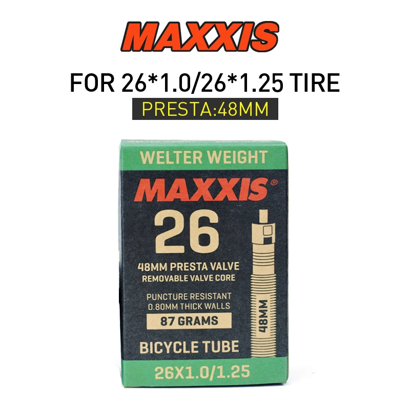 Maxxis Ультралегкая горная велосипедная внутренняя трубка 26 дюймов AV/FV 26er все