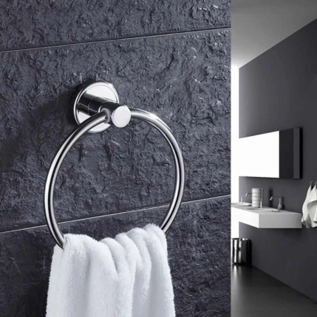 Самоклеящиеся кольца для полотенец круглая настенная подставка из нержавеющей