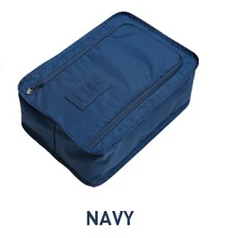 Navy blue Модная дорожная Портативная сумка для хранения, сумка для обуви, Сумка водонепроницаемая сумка, 6 цветов, для дома, для хранения, WF905325 - Цвет: Navy blue