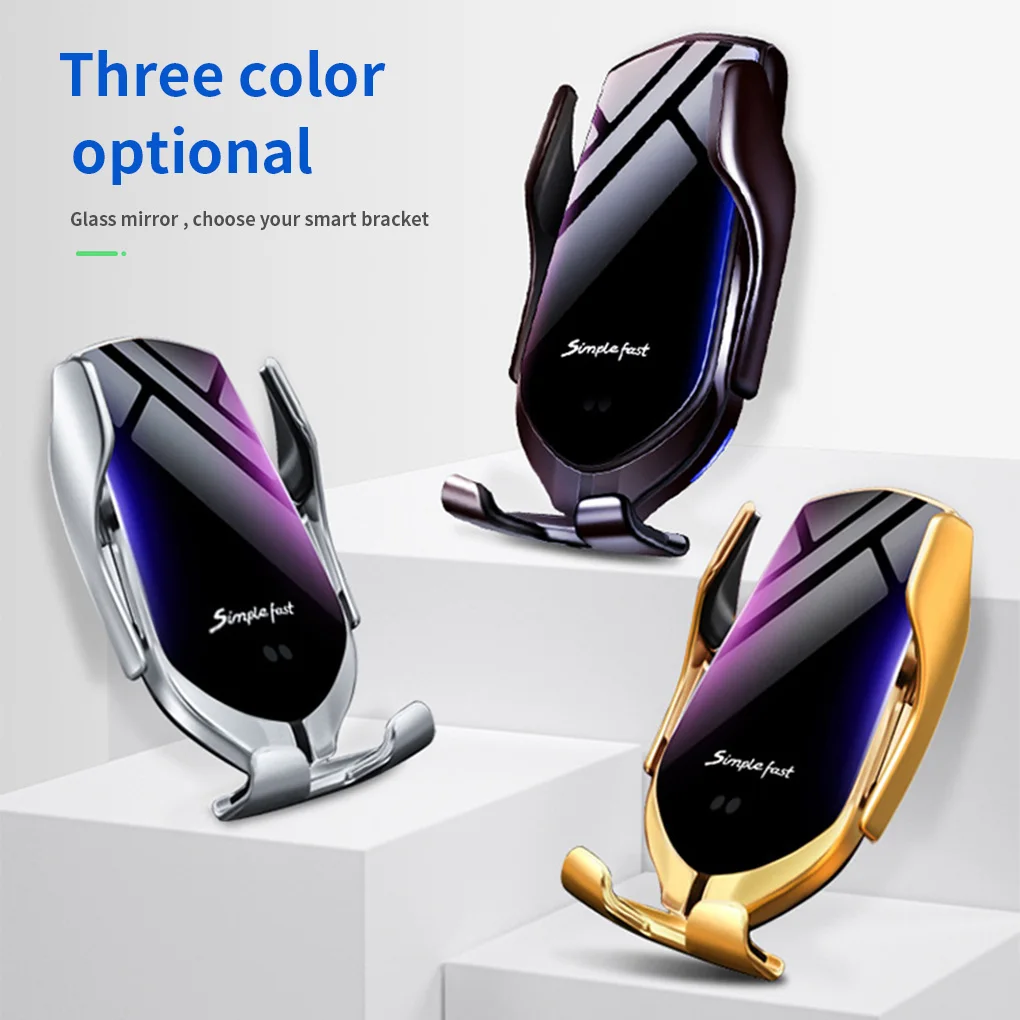 

Automatic Clamping 10W Wireless Charger Car Phone Holder Smart Infrared Sensor Air Vent Mount Mobile Phone Stand Hold