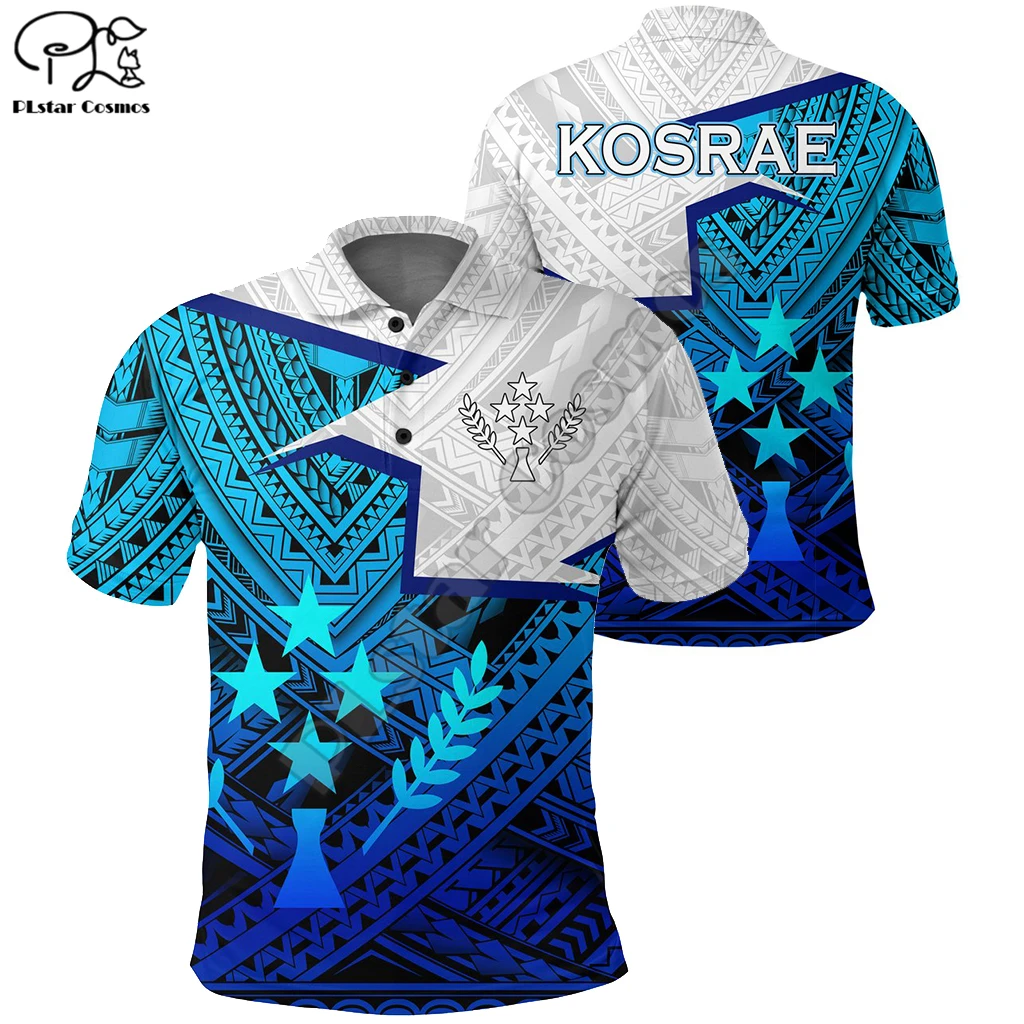 

PLstar Cosmos 2021 Kosrae Polynesian Hibiscus Polo Shirts Fashion 3D Print Harajuku Short Sleeve T-Shirts Dropshipping Style-5