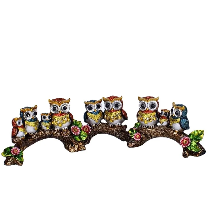 Креативная милая сова домашние полимерные поделки винный шкаф гостиная