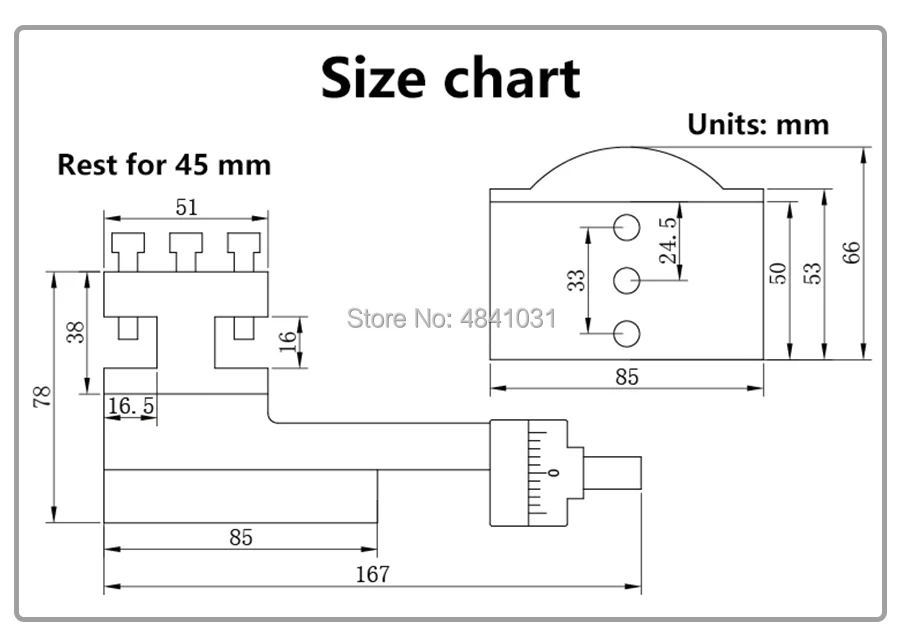 Составной упор в сборе 0618 мини токарный станок держатель станка слайд/слайд |