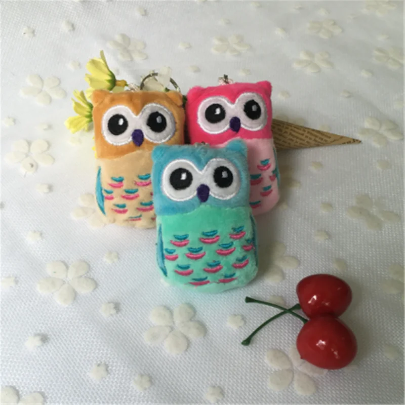 Милые 6 см Новые 3 цвета. Сова Свадебная плюшевая игрушка букет чучело брелок