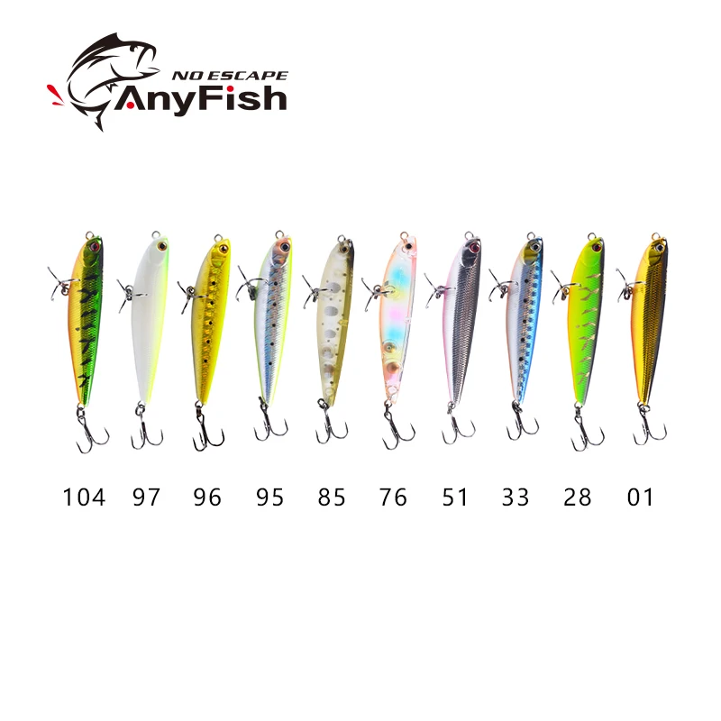 Карандаш ANYFISH Star 60 дюймов плавающая приманка для рыбалки дюйма 6 см 3 4 г с 2