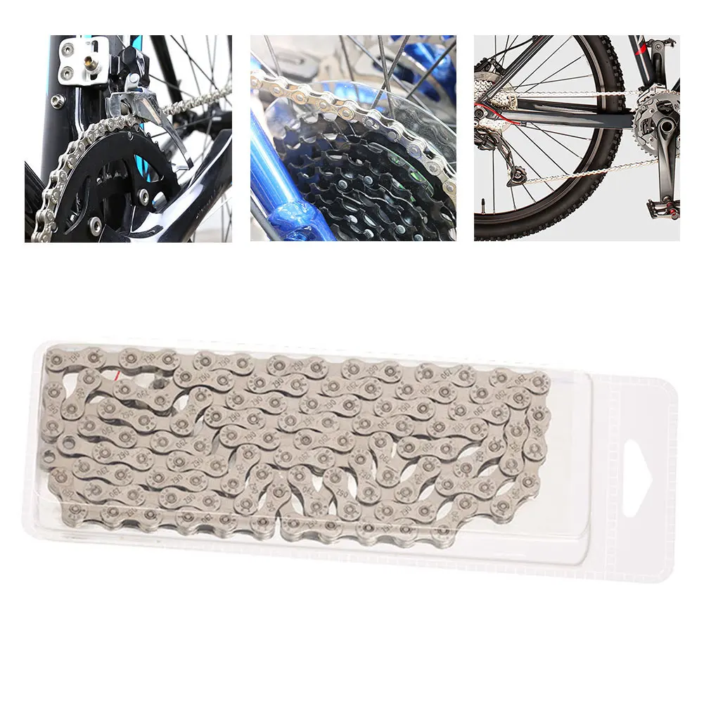 

MTB 10/30 Speed Bicycle Chain Bike Chain For Mountain Bike Road Bicycle Parts 116 Links Metal Bicycle Chain Quick Shift