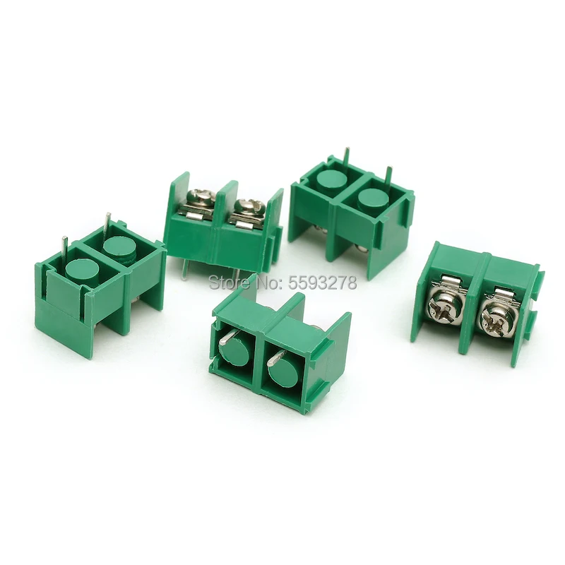 20 шт./лот KF8500 PCB винтовая Клеммная колодка коннектор 2 контактный зеленый 10 а 300 в 8 5