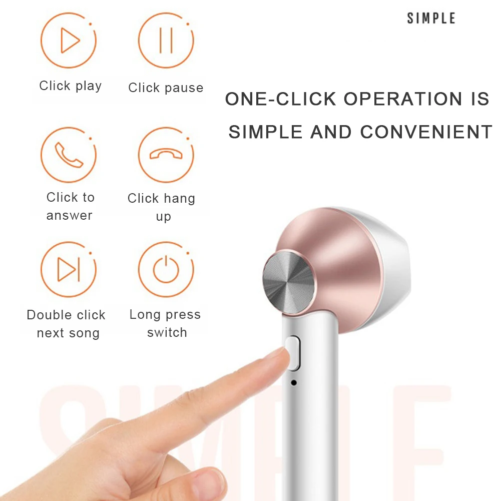 Мини новые bluetooth наушники беспроводные вкладыши спортивные гарнитура сенсорные