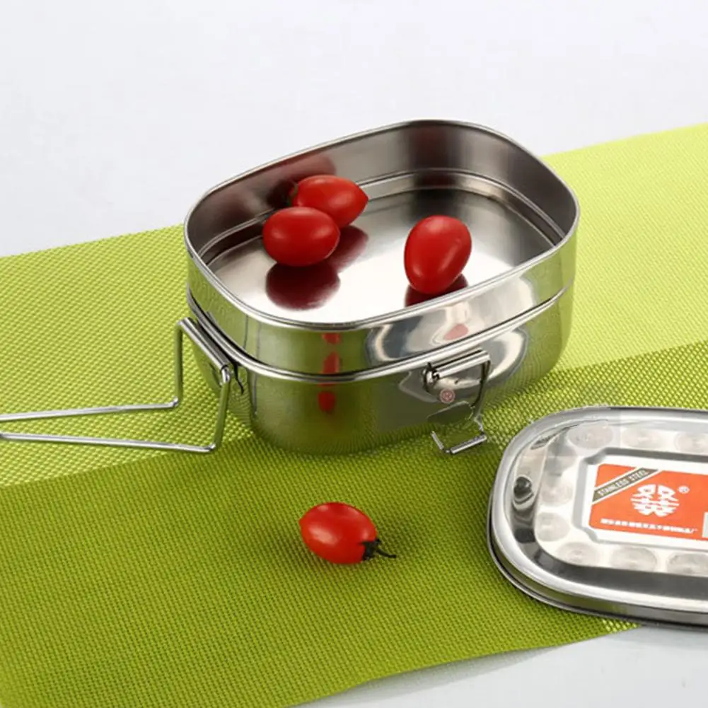 Контейнер для хранения пищевых продуктов двухслойный студентов из нержавеющей