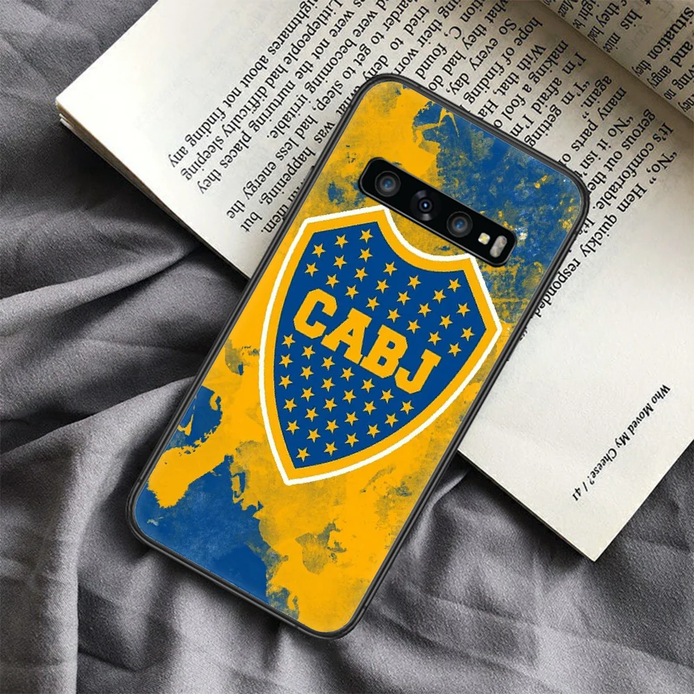 

Boca Juniors Phone Case For Samsung Galaxy Note S 8 9 10 20 Plus E Lite Uitra black Etui Fashion Waterproof Trend Bumper Luxury