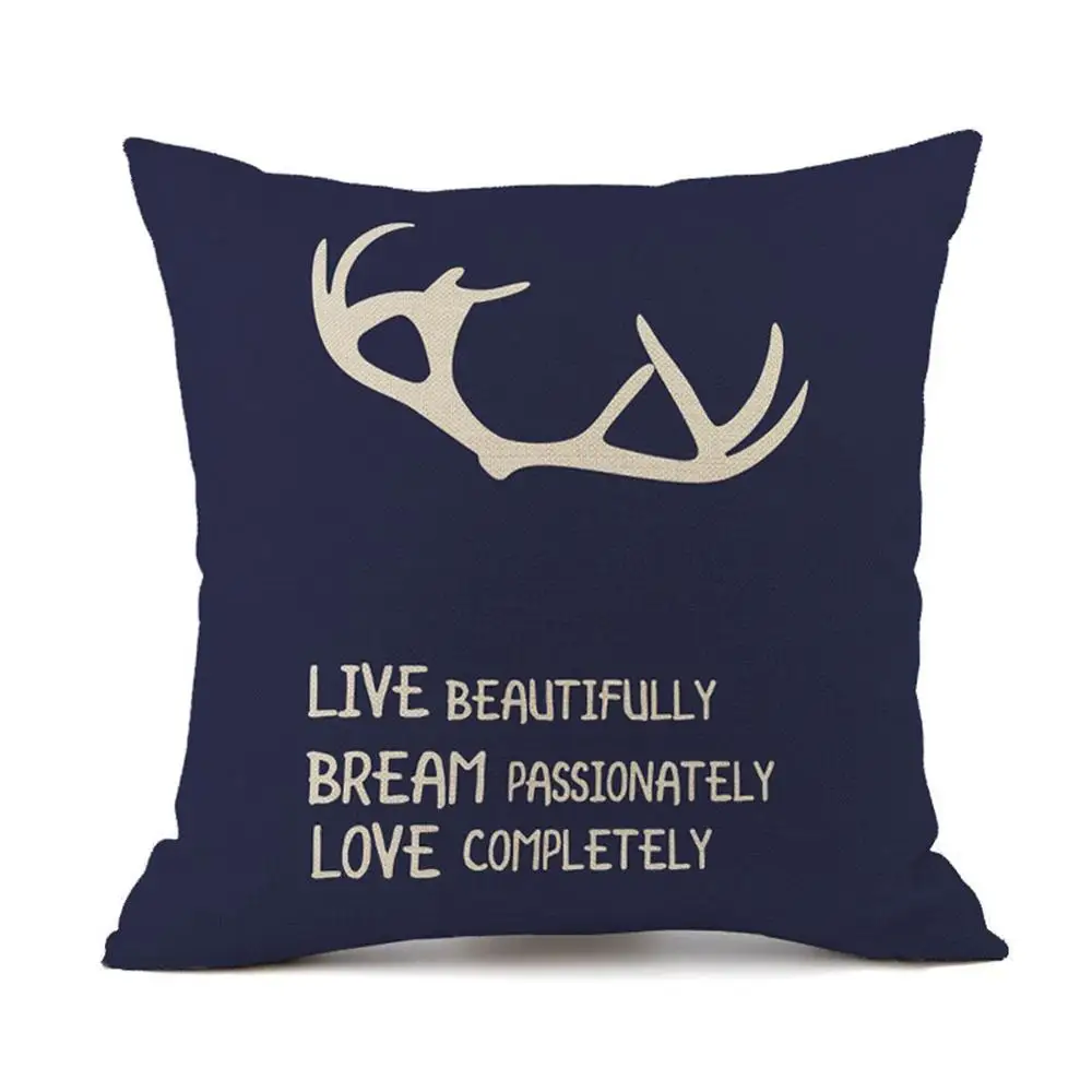 Чехол для подушки в британском стиле простой чехол из хлопка и льна на заднее