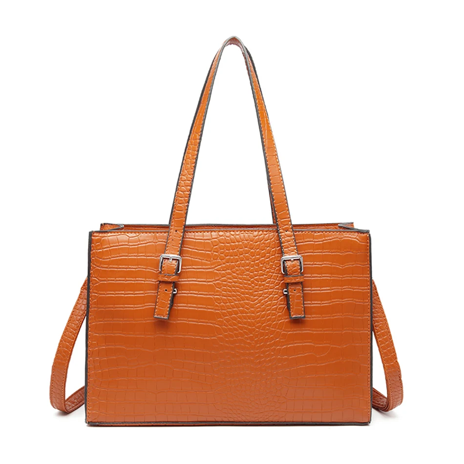 

3 Sets Designer Shoulder Crossbody Bags for Women 2021 Luxury Casual Tote Bag Fashion Serpentine Pu Leather Purses and Handbags