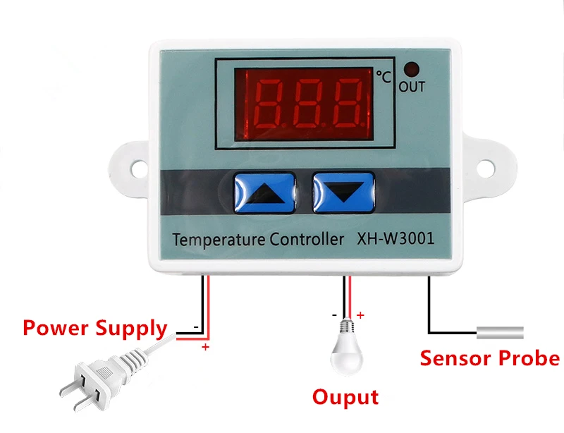 Цифровой светодиодный термостат с регулятором температуры 10 А 12 В 24 110 220