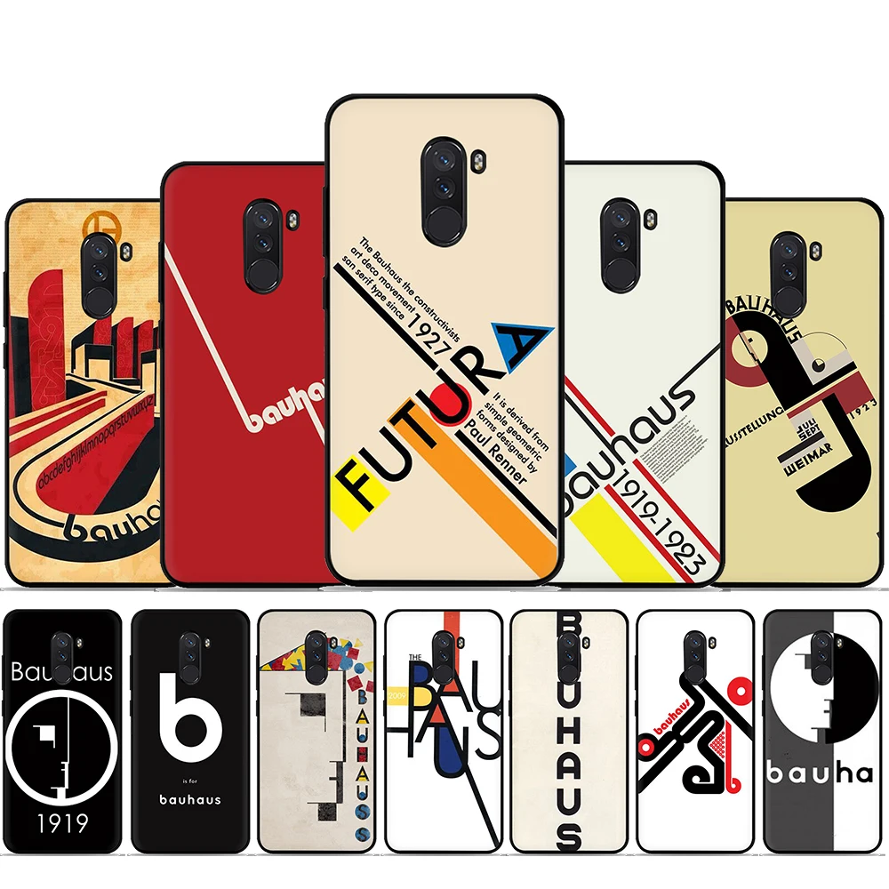 BAUHAUS силиконовый чехол для телефона Xiaomi 5X 6 6X A1 A2 A3 8 9 Lite 9se Max 3 F1 9T 10 Pro CC9e Mix 2s |