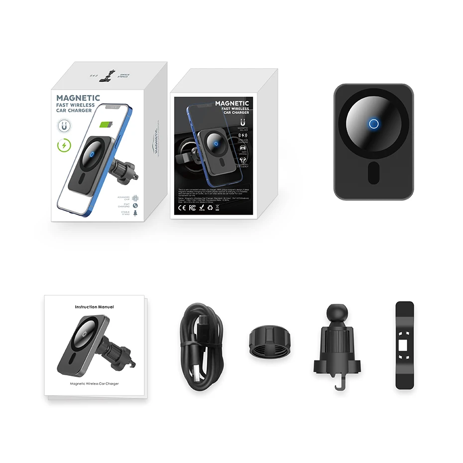 

Magsafing Holder QI 15W Wireless Magnetic Car Fast Magnet Chargers For Iphone 12 Pro Max Strong Mini Mount Adsorption Airvent