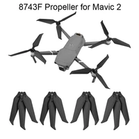 low noise 8743f propeller props for dji mavic 2 pro zoom drone quick release 3 blades propellers replacement accessories