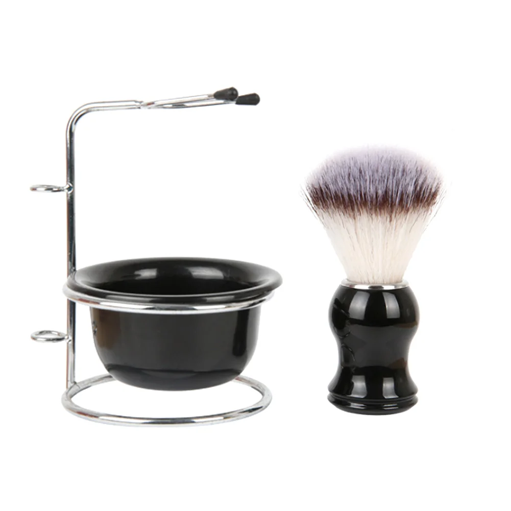 

Shaving Kit Shaving Brush Set Brush Holder Stand Bracket Rack Soap Bowl Mug Hair Removal Beard Brush Gift for Men