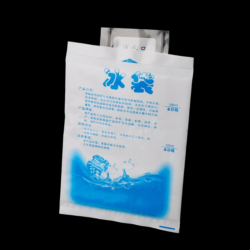 

Y166 10PCS Reusable Plastic Cooler Bag For Food Storage Ice Gel Packs Cubes