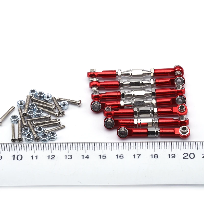 

WLtoys 144001-1287 1288 1289 RC Car Red Upgrade Metal Parts Pull Bar Assembly Set Accessories