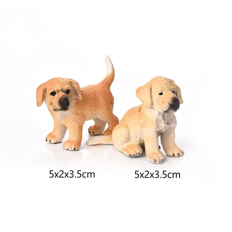 style 05 2 шт./компл. детские брюки с тигровым анимальным пантера леопардовая собака олень статуэтки, микро Пейзаж украшения миниатюрные звери модель украшения дома - Цвет: style 05