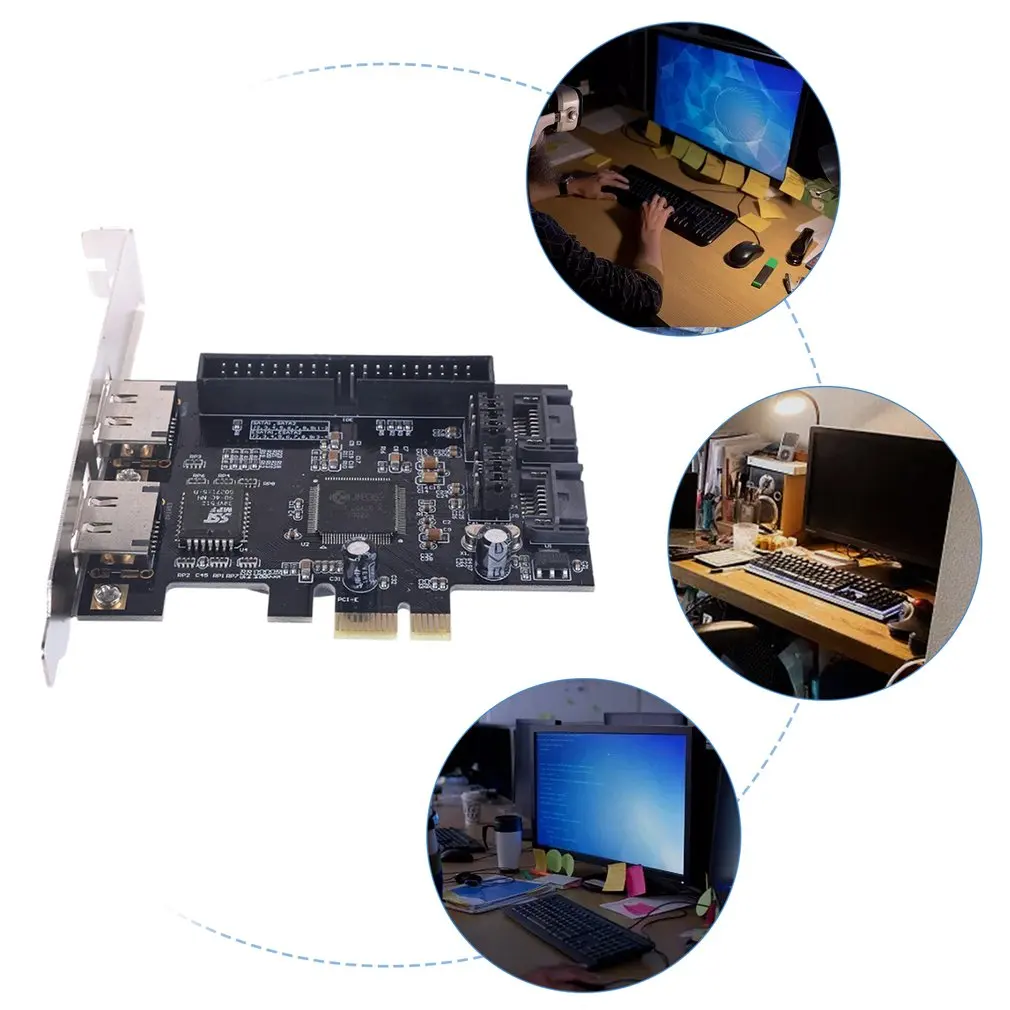 

PCI To SATA Controller PCI To Ide PCI-E To 2sata IDE Jmb363 Disk Array Card Express Expansion Card Adapter