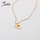 Ювелирные изделия Joolim оптом невыцветающее ожерелье с подвеской в форме сердца, водонепроницаемые золотые украшения
