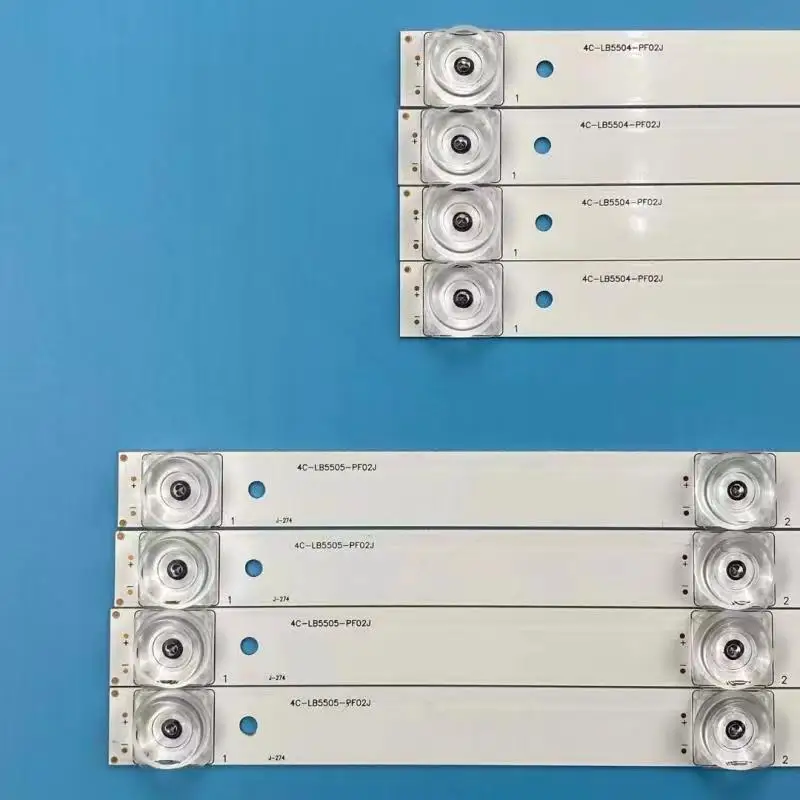 8 шт. светодиодная лента для подсветки L55S4900FS L55S4900 55D2900 L55P2 L55E5800A LVU550ND1L 55S405 55S401 55S401TCAA