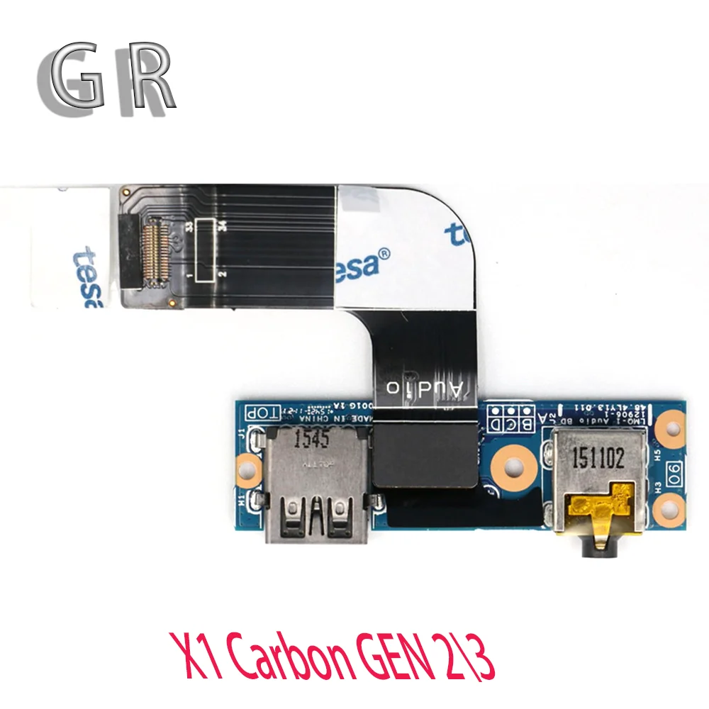 

New original laptop Lenovo ThinkPad X1 Carbon GEN 2\3 Audio Subcard USB Port Board FRU 04X5600