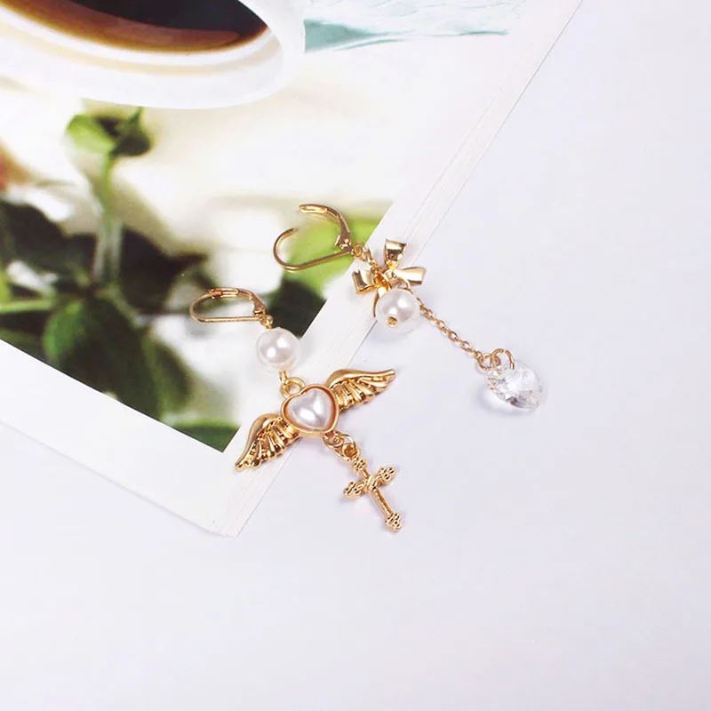 Винтажные серьги подвески золотого цвета с имитацией жемчуга|drop earrings|earrings dropsbrinco