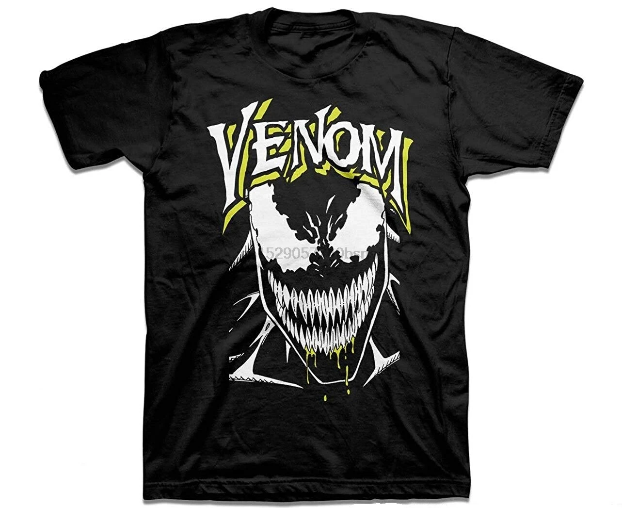 Venom Bite Мужская черная футболка Летняя повседневная мужская хорошее качество Топ