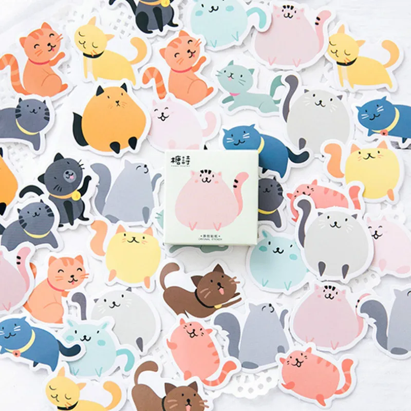 Для выведения токсинов 40 шт Карамельный цвет в виде толстого кота Памятки