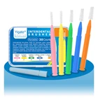 Зубочистки I-образные, 30 шт.компл., межзубные, для взрослых, зубочистки Ортодонтические, зубочистки средство для очистки зубов, инструменты для ухода за полостью рта, пластиковая ручка