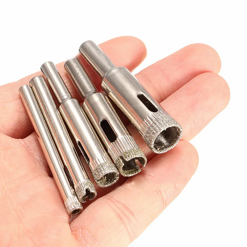 

Tools Drill Bits Accessories 5mm-12mm Diamond Hole Saw Marble Tile Porcelain Assembly 5pcs Practical