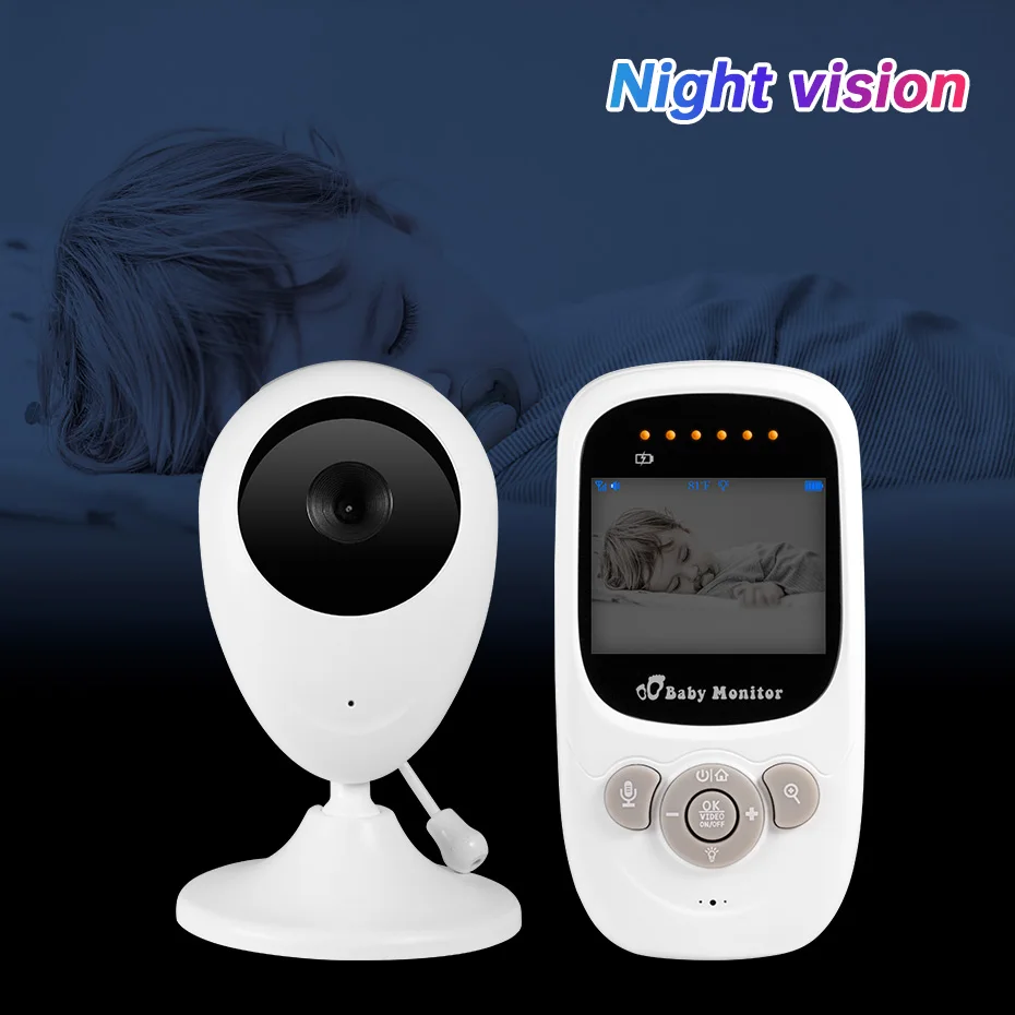 KERUI Baby Camera Wireless Video Nanny Monitor 2.4 inch TFT Screen Babysitter Temperature Detection Lullabies Night Vision |