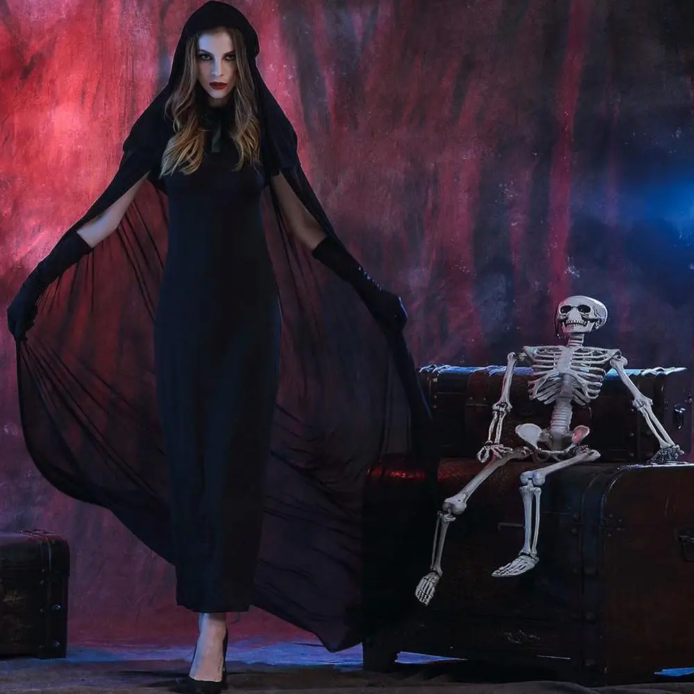 

Halloween Costumes for Women Adult Witch Dress Devil Carnival Party Scary Cosplay Masquerade Horror Clothing