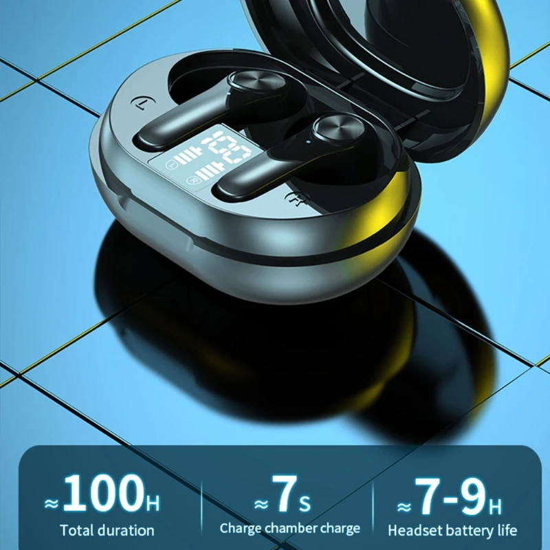 

H8WA Ipx6 Waterproof Wireless Bluetooth-compatible Headphone with Charging Case Hifi Sound Quality 7-9Hours Working Time