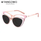 TANGOWO, ретро-очки кошачий глаз, женские фирменные дизайнерские многофункциональные очки с зажимом, модель CD68178