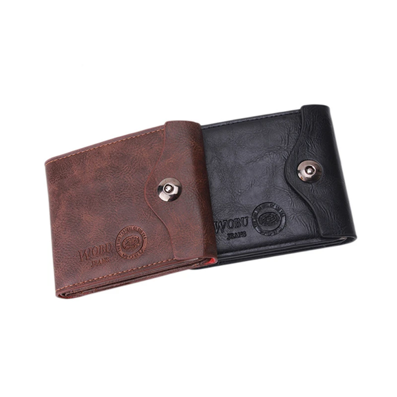 Маленькие короткие мужские кошельки роскошный брендовый удобный портфель