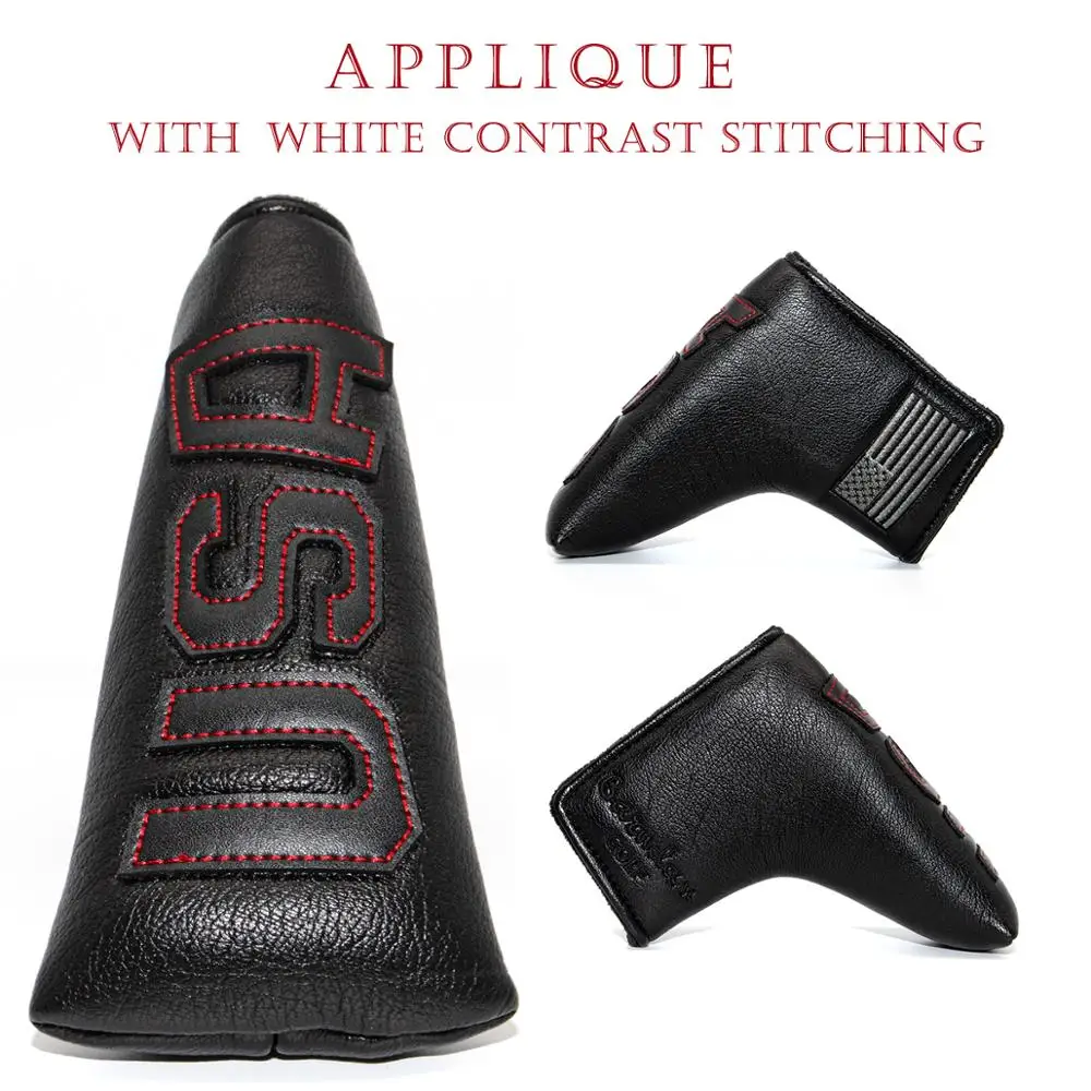 Чехол с клюшкой для гольфа США Amarica головные уборы кожаный магнитный чехол клюшки